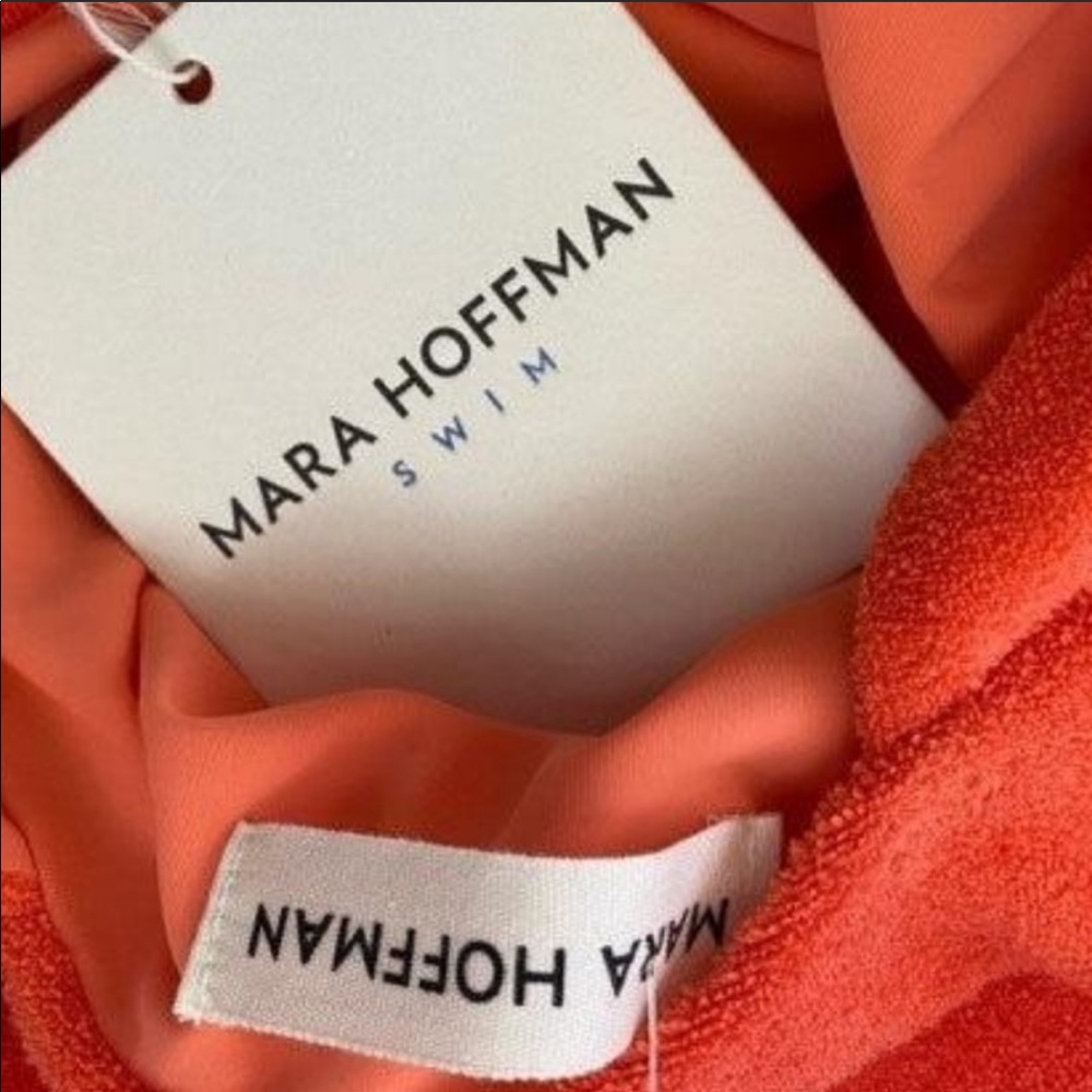 Mara Hoffman Audrey Plunging One Piece Swimsuit, M - Picture 6 of 10